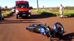 Motociclista fica ferido em acidente no Bairro Esmeralda
