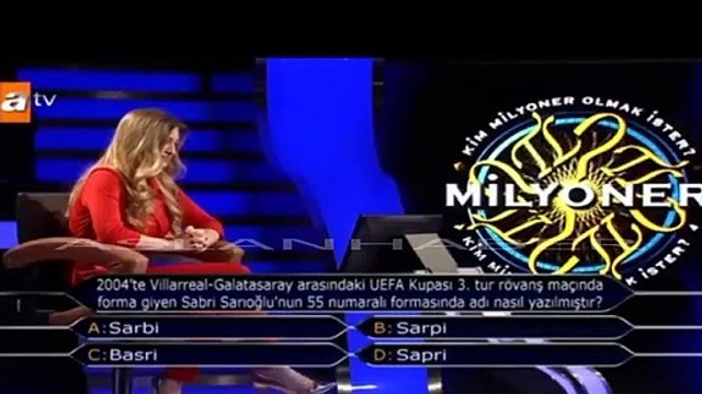 Kim Milyoner Olmak İster'de 'Sarbi' sorusu!