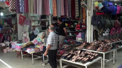 Hatay'da kısıtlama öncesi tarihi çarşı hareketlendi