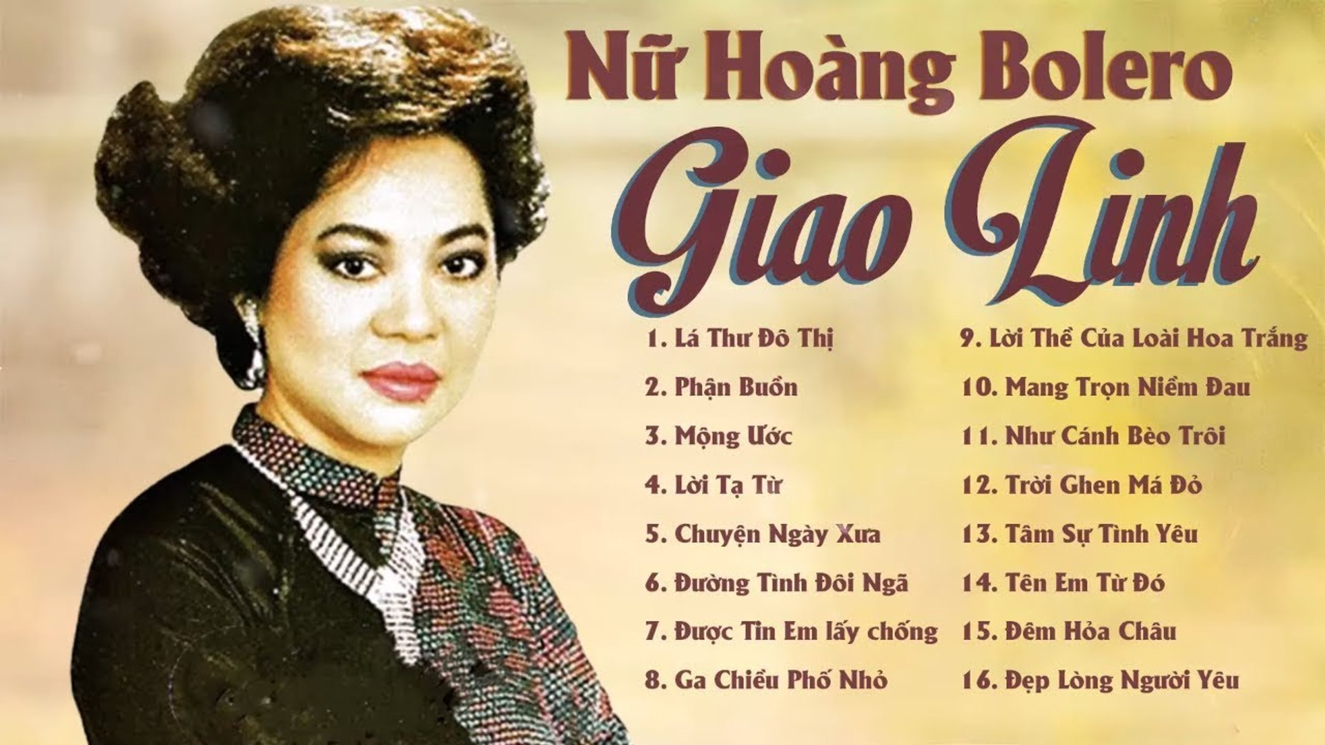 Là Thư Đô Thị - Nức Lòng Với Liên khúc Nhạc Bolero Hải Ngoại Tiếng Hát GIAO LINH Thập Niên 80