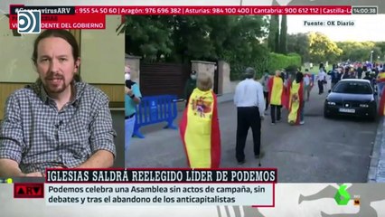 Iglesias amenaza tras las caceroladas en su casa: "Mañana puede ser en la de Ayuso o Abascal"