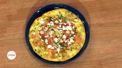 Tortilla de patates douces et féta