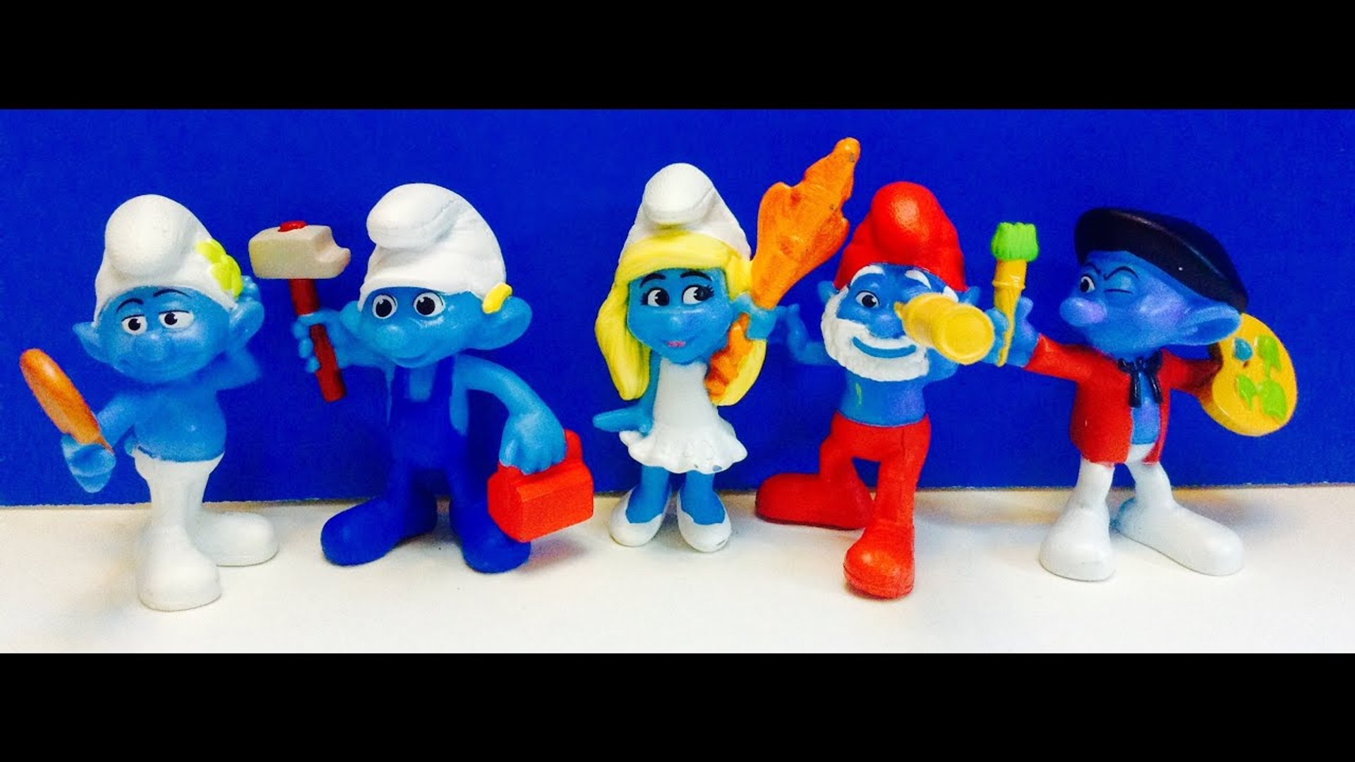 2013 SMURFS 2 SET OF 16 McDONALD'S HAPPY MEAL MOVIE COLLECTION TOY'S VIDEO  REVIEW 