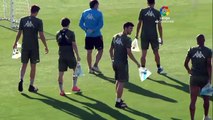 Segundo entrenamiento en grupo del Real Betis