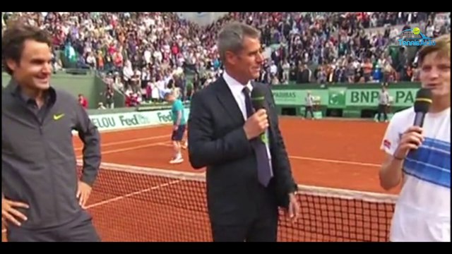 Roland-Garros - Marc Maury raconte son interview avec David Goffin quand le Belge venait de défier son idole Roger Federer !