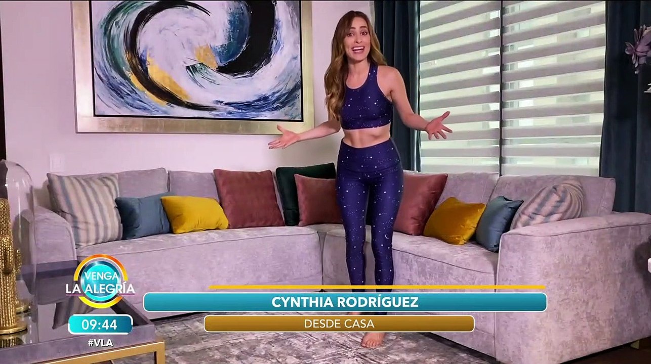 ¡Cynthia nos enseña sus rutinas de ejercicio para hacer en casa! | Desde Casa