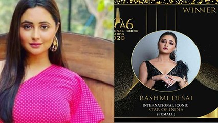 Rashmi desai won IIA iconic star of india check out from how many votes..| Filmibeat