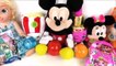 Minnie Mouse Birthday party velcro toy cakes Elsa Shopkins plushies surprise toys