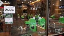 Thai restaurant puts dinosaur figures on seats to separate customers during coronavirus pandemic