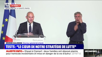 Selon Jérôme Salomon, les tests virologiques RT-PCR "sont fiables"