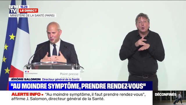 Coronavirus: selon Jérôme Salomon, nous étions, dans les derniers jours, à 50.000 tests par jour