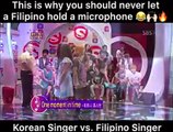 Filipino vs korean singer