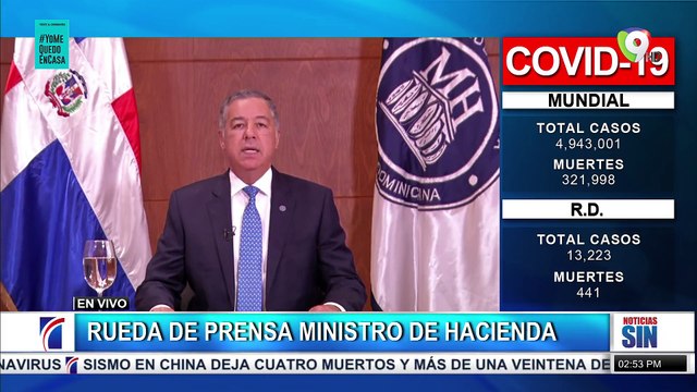 Rueda de prensa ministerio de hacienda | Noticias SIN 19/05/2020