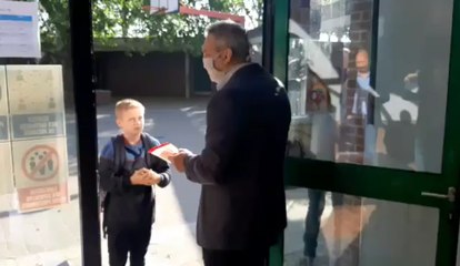 Des précautions dès l'arrivée à l'école du Château à Tournai