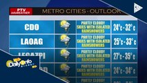 PTV INFO WEATHER | Walang sama ng panahon ang namumuo sa PAR; Southweasterly Windflow nakakaapekto sa Northern Luzon