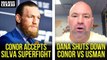 Conor McGregor accepts Anderson Silva superfight at 176 lbs, Dana on Usman vs Conor, Colby