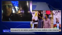 Padres de menores con cáncer protestan para pedir abasto de medicamentos