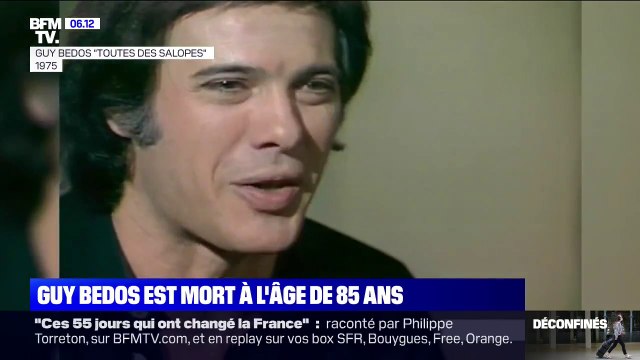 L'acteur et humoriste Guy Bedos est mort jeudi à l'âge de 85 ans