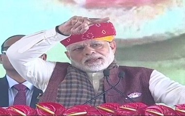 Congress brings drought where ever it goes, says PM Modi at Barmer refinery launch