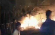 Gujarat fire breaks out in religious congregation rashtra katha shibir in rajkot 3 girls dead many injured