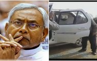Bihar Chief Minister Nitish Kumar’s convoy was attacked at Nandar village in Buxar