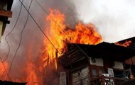 Massive fire erupts in residential areas of Baramulla in Jammu & Kashmir