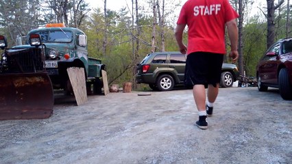 Squat Press & Duck Walk 100lb Plate