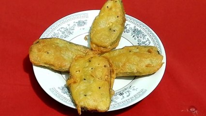 Beguni ll Bengali Recipe ll Brinjal With Batter  Fry llBengali Telebhaja Recipe