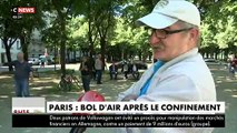 Déconfinement - Avant le pont de l Ascension, les parisiens profitent du soleil et des températures élevées en oubliant les masques..