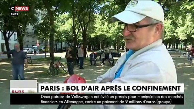 Déconfinement - Avant le pont de l Ascension, les parisiens profitent du soleil et des températures élevées en oubliant les masques..