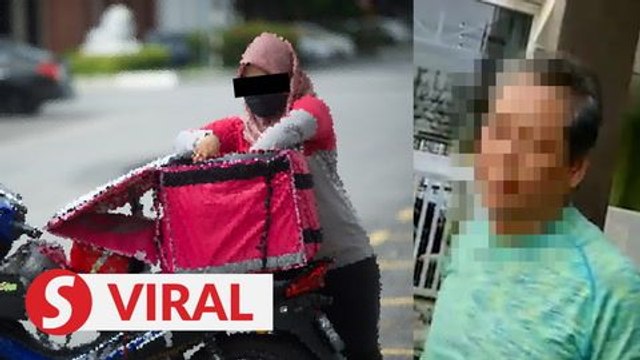 Cops take statements from food delivery rider and man over alleged altercation