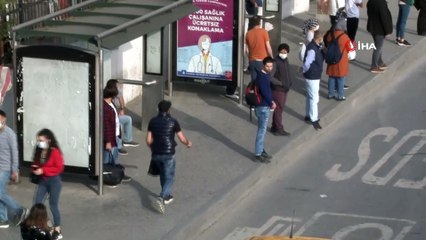 Kısıtlamanın ardından ilk sabahta E-5'te yoğun araç trafiği