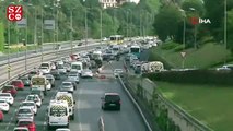 İstanbul’da kısıtlamanın sona ermesinin ardından Altuniza'de de trafik kilitlendi