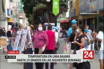Temperatura en Lima podría llegar hasta los 13 grados próximamente