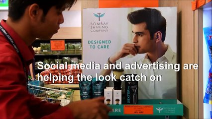 Face masks, beard oil: young Indian men defy gender norms