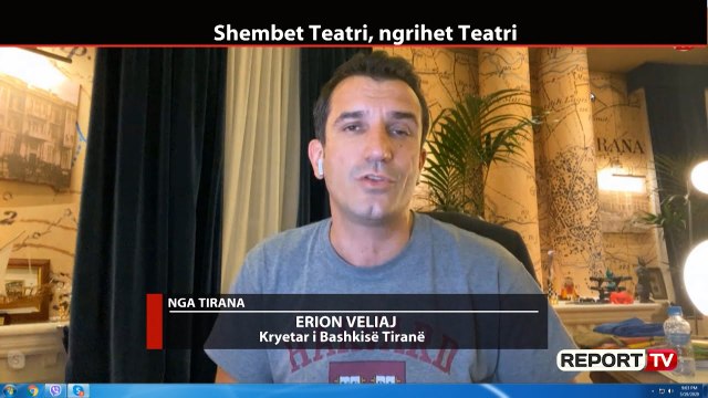 Report TV -Shembja e Teatrit dhe protesta! Veliaj në Repolitix: Jam i vendosur për të ecur përpara