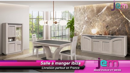 Salle à manger Ibiza des meubles Girardeau en chêne massif et céramique