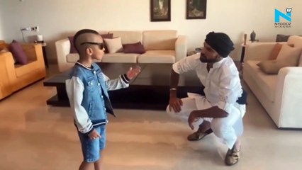 "Like father like son", Shikhar Dhawan shares hilarious dance video with son Zoravar