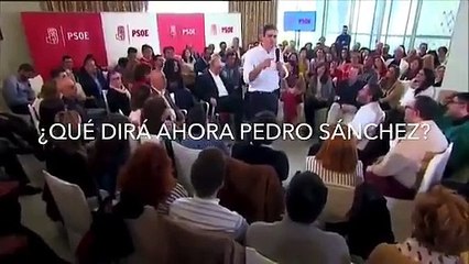 Pedro Sanchez, hoy digo esto, mañana hago lo contrario y me quedo tan pancho.