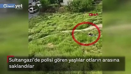 لحظات محاولة 3 مسنين التخفي من الشرطة بسبب انتهاكهم حظر التجول في إسطنبول