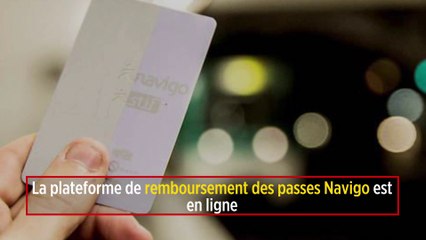 La plateforme de remboursement des passes Navigo est en ligne