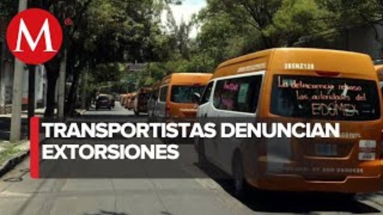 Choferes de Edomex protestan en la colonia Obrera; acusan extorsiones en Neza