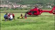 ‘Benzi’ del nga rruga në Bulqizë, i plagosuri rëndë transportohet me helikopter drejt Tiranës