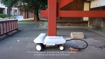 Scooter gonflable créé par des ingénieurs japonais et qui tient dans un sac