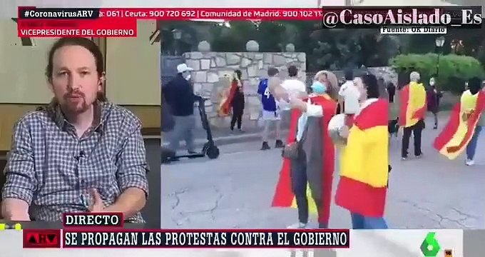 Pablo Iglesias amenaza con mandar escraches a los hogares de los líderes del PP y VOX