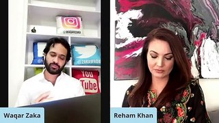 Look at Reham Khan reaction in this video