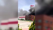ANKARA Ankara'da tıbbi ekipman fabrikasında yangın
