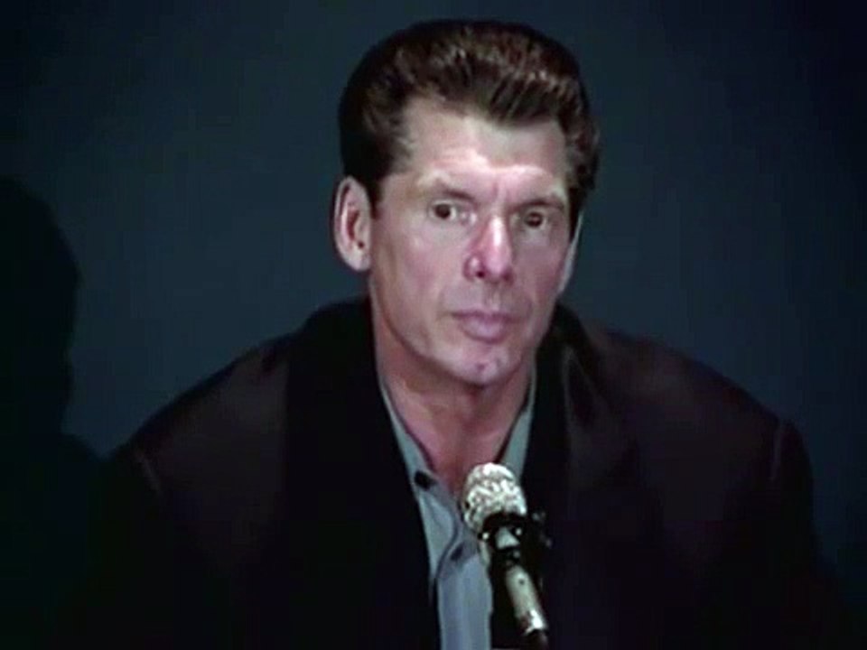 Vince McMahon postOver The Edge '99 press conference clip video