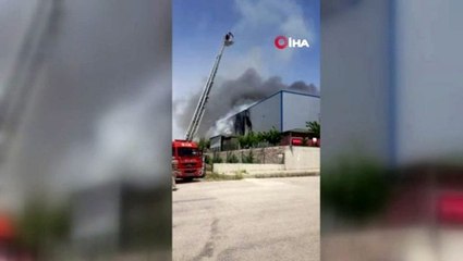 Başkentte medikal fabrikasında yangın