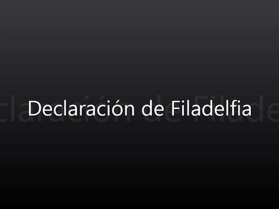 Declaración de Filadelfia
